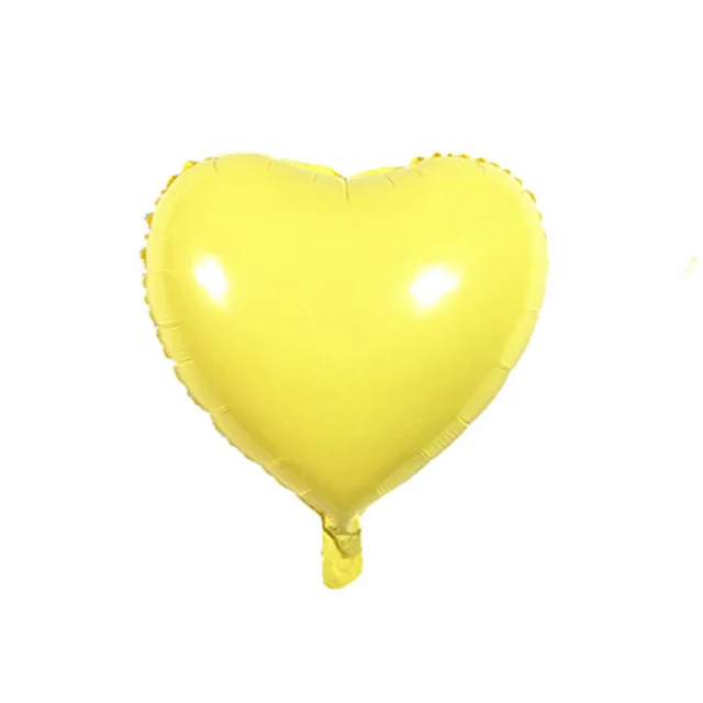 Balónek srdce | nafukovací balónek, 45 cm - Žlutá-2