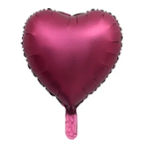 Balónek srdce | nafukovací balónek, 45 cm - Červená růže - 1