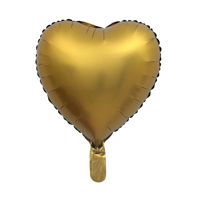 Balónek srdce | nafukovací balónek, 45 cm - Zlato-1