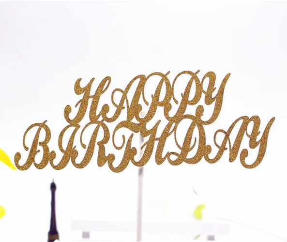 Dekorace na dort | nápis na dort Happy Birthday - styl 14