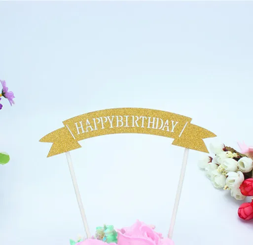 Dekorace na dort | nápis na dort Happy Birthday - styl 16