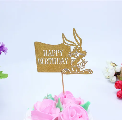 Dekorace na dort | nápis na dort Happy Birthday - styl 17