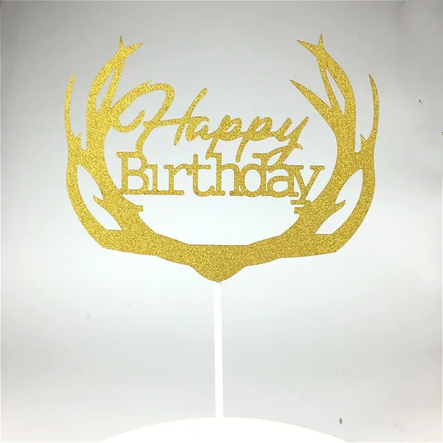 Dekorace na dort | nápis na dort Happy Birthday - Styl 4