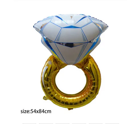 Trojitý balónek srdce | nafukovací balónek s nápisem - prsten