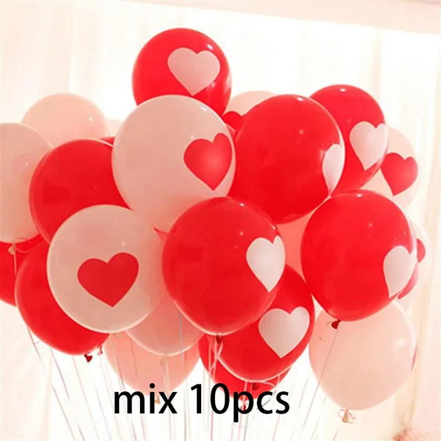 Trojitý balónek srdce | nafukovací balónek s nápisem - mix 10ks-203221806