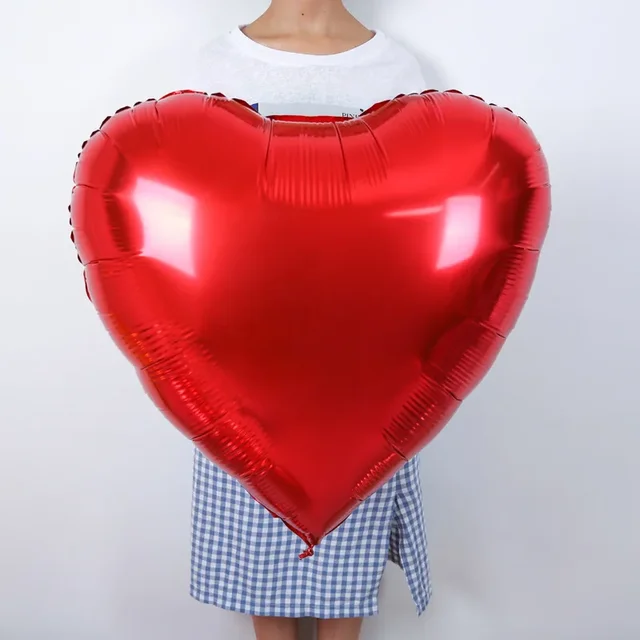 Nafukovací balónek | balónek srdce - 75 cm - Červené