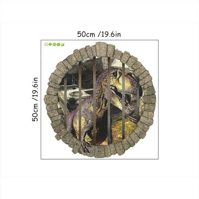 3D tapeta | samolepka na zeď dinosauři, 50 x 50 cm - ZY1448