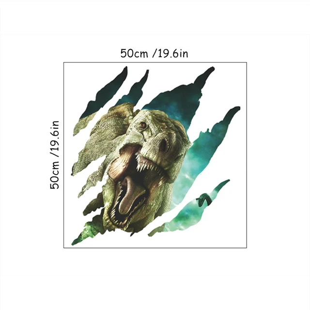 3D tapeta | samolepka na zeď dinosauři, 50 x 50 cm - ZY1450