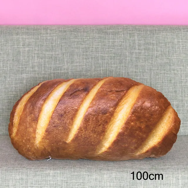 3D vtipný polštář | malý polštářek, styl chleba - 100cm