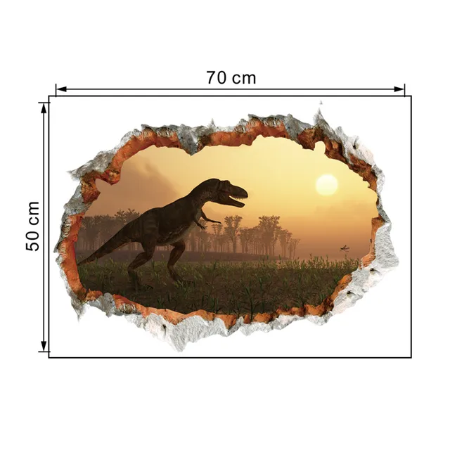 3D tapeta | samolepka na zeď dinosauři - 22