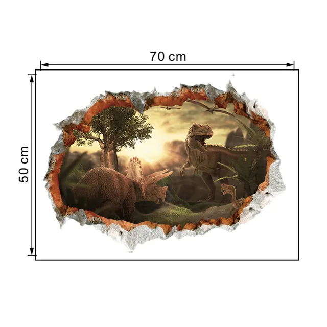 3D tapeta | samolepka na zeď dinosauři - 25