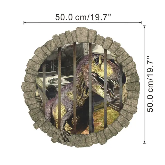 3D tapeta | samolepka na zeď dinosauři - 4