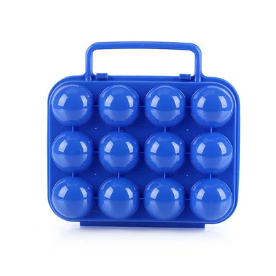 Cestovní obal na vejce | plastový box na vajíčka - Modrý 12 vajec
