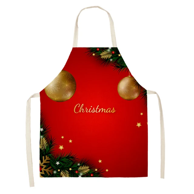 Vánoční zástěra s kapsami | kuchyňská zástěra - 2WQ-46377-113, dětská velikost 47 x 38 cm