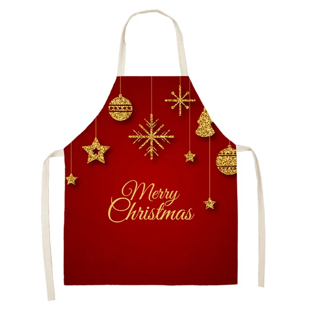Vánoční zástěra s kapsami | kuchyňská zástěra - 2WQ-46377-134, dětská velikost 47 x 38 cm