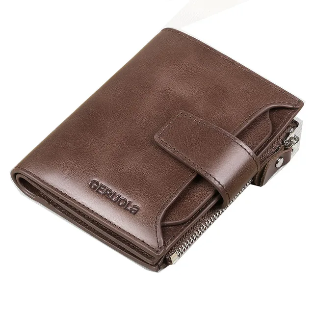 Pánská peněženka z pravé kůže - káva - 200005100