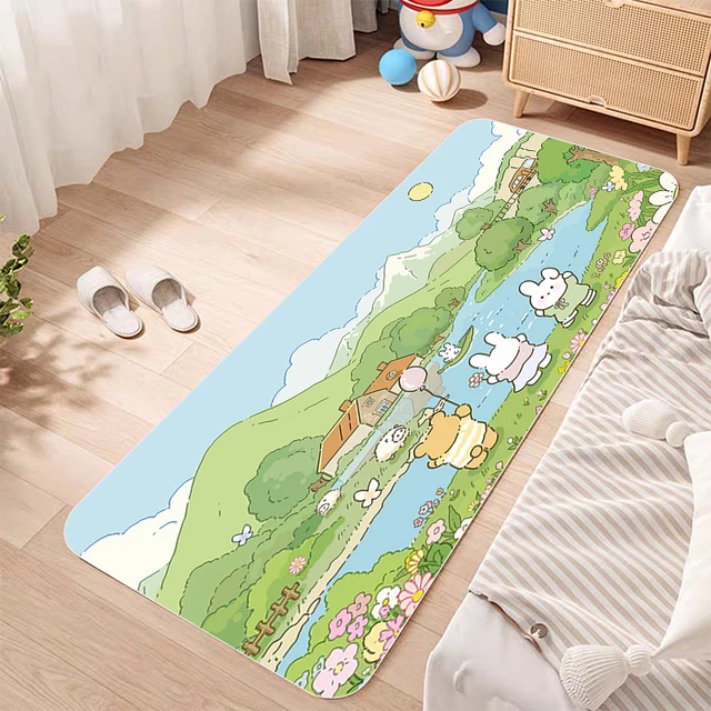 Dětský koberec s motivem pohádkových postaviček - A1716, 40 x 120cm