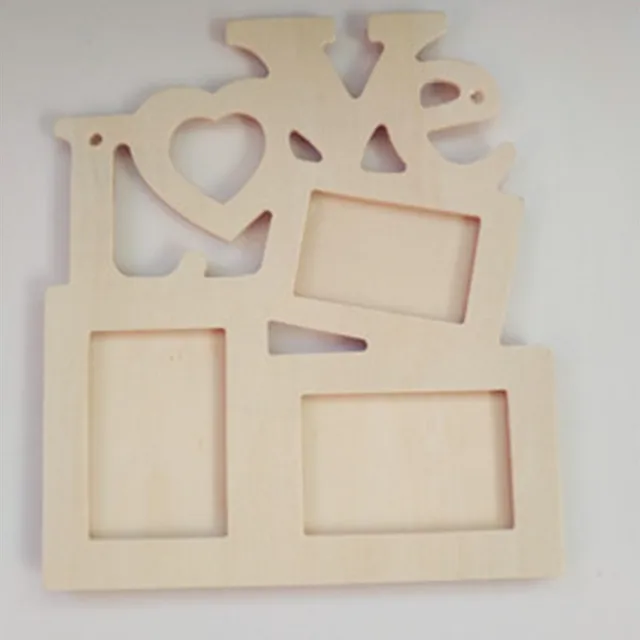Dřevěný fotorámeček Love | rámeček na fotky - 17 x 20 cm - jako obrázek