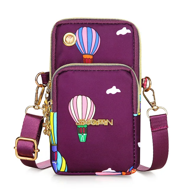 Módní dámská taška přes rameno - Balón fialový