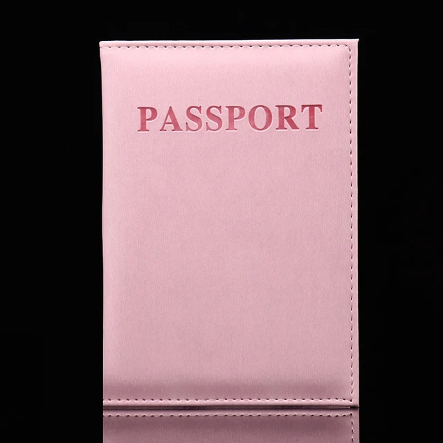 Koženkový cestovní obal na doklady a karty - růžový