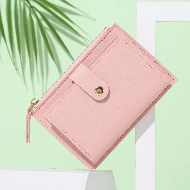 Stylová dámská peněženka - Styl01-růžová