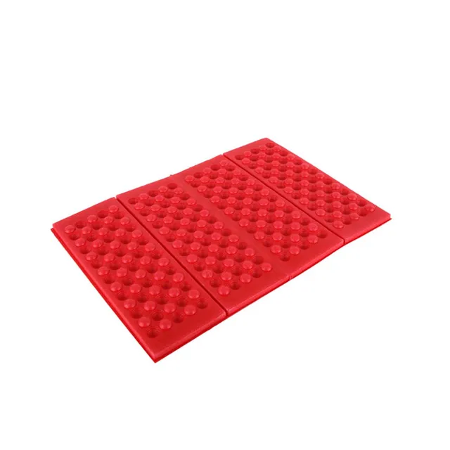 Podložka na sezení | skládací karimatka, 40 x 28 cm - červená 4krát