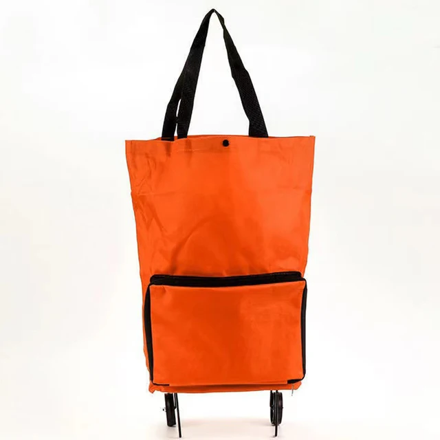 Nákupní taška | taška na kolečkách - Oranžová