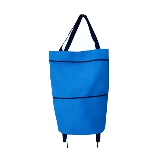 Nákupní taška | taška na kolečkách - Modrá