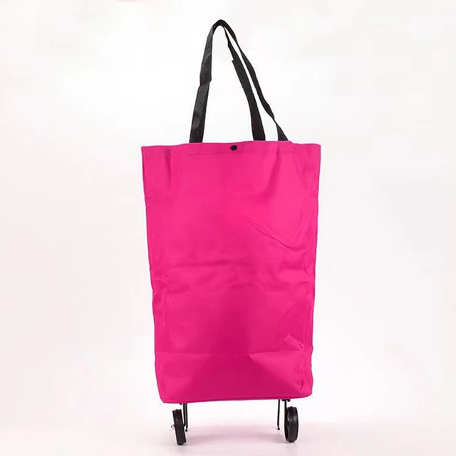 Nákupní taška | taška na kolečkách - Růžová