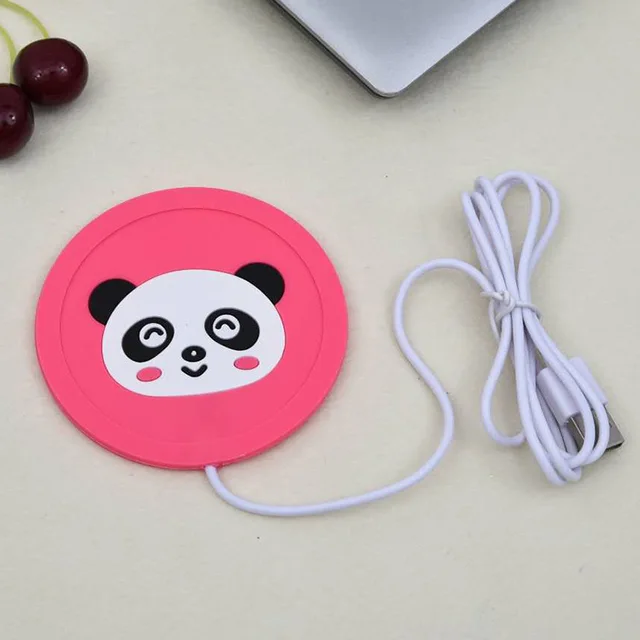 Hřejivý podtácek | USB ohřívač pod hrnek, styl zvířátko - Panda