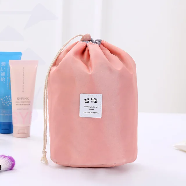 Voděodolná cestovní kosmetická taška - růžový
