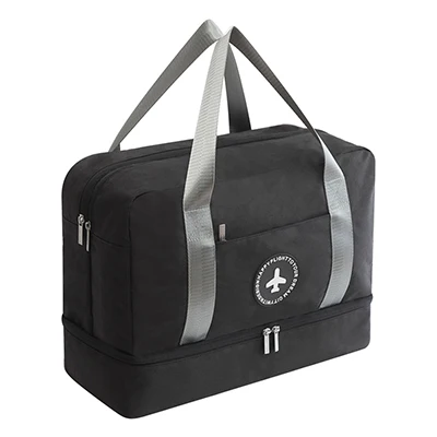 Voděodolná kosmetická taška s velkou kapacitou - Černá