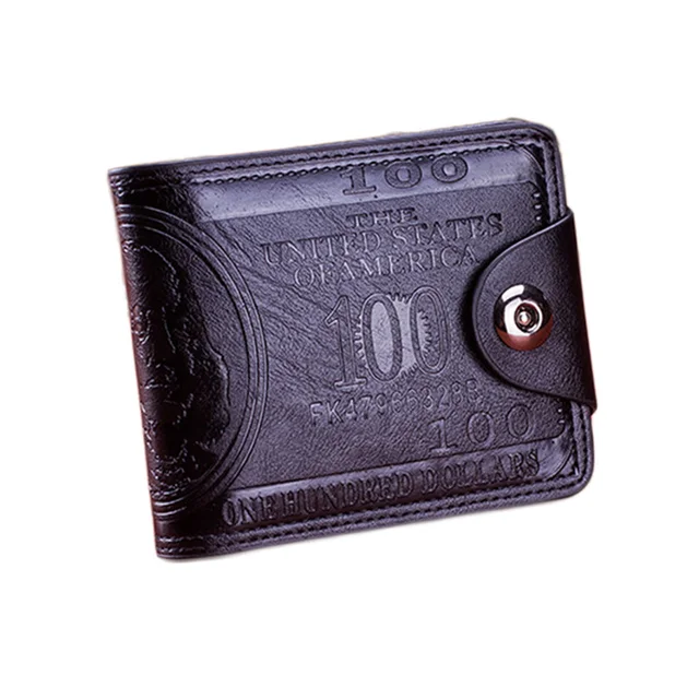 Kožená pánská peněženka - Černá