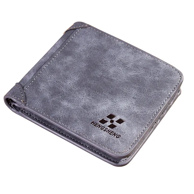 Pánská kožená peněženka - Příčně-modrá