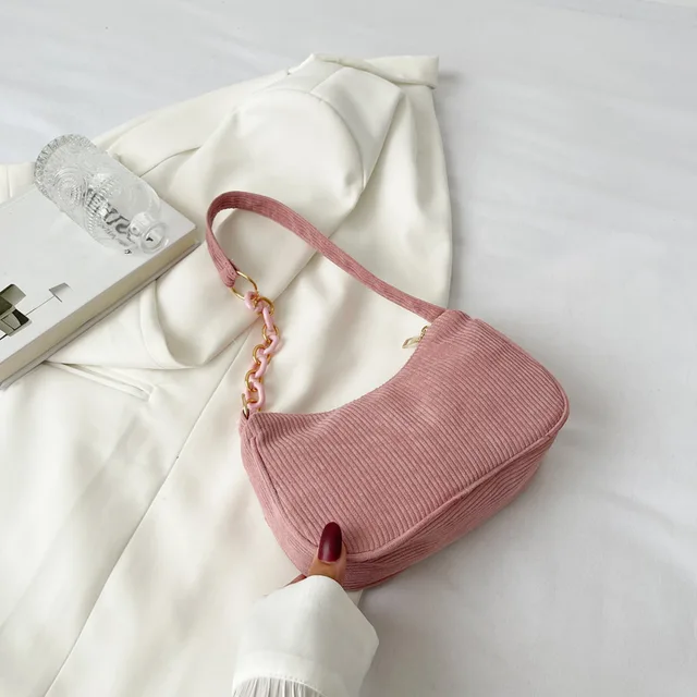 Stylová malá moderní kabelka - růžový