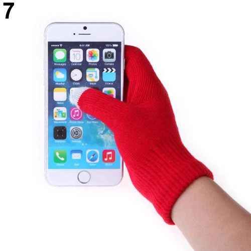 Rukavice zimní | dotykové rukavice - Červené
