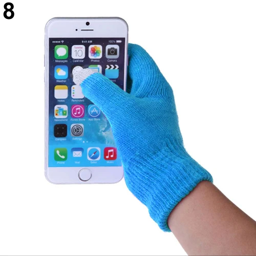 Rukavice zimní | dotykové rukavice - Modrý