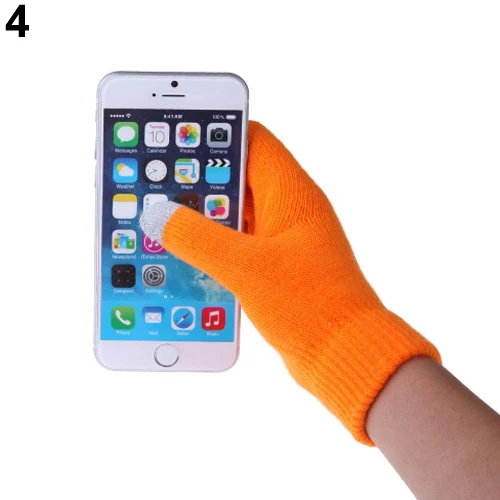 Rukavice zimní | dotykové rukavice - Oranžový