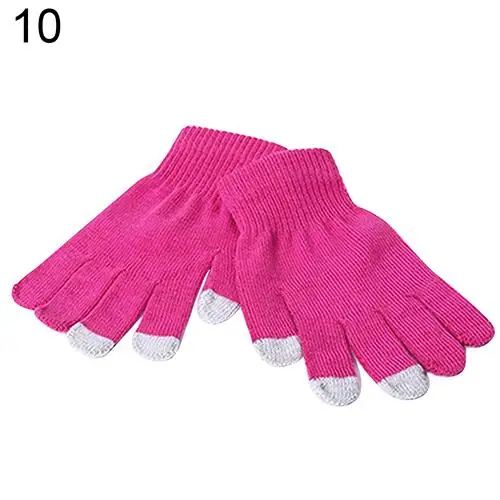 Rukavice zimní | dotykové rukavice - Horká růžová