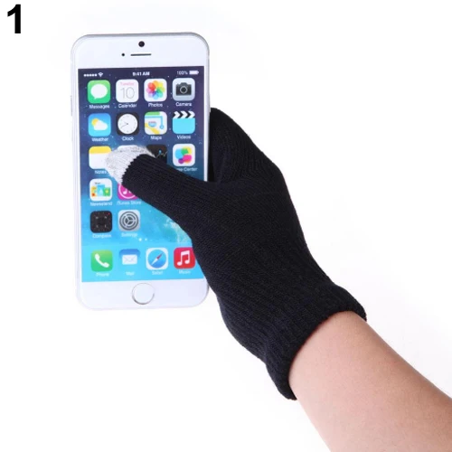 Rukavice zimní | dotykové rukavice - Černá