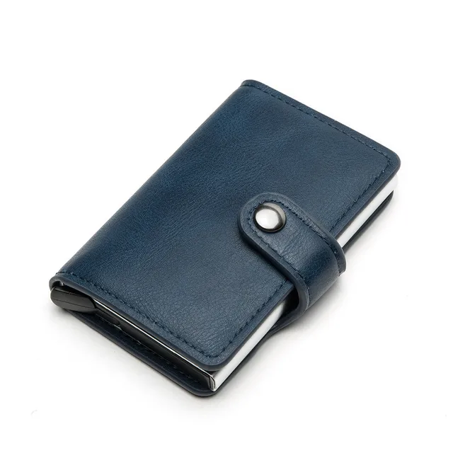 Kvalitní pánská peněženka z umělé kůže - modrý