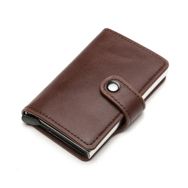 Kvalitní pánská peněženka z umělé kůže - káva