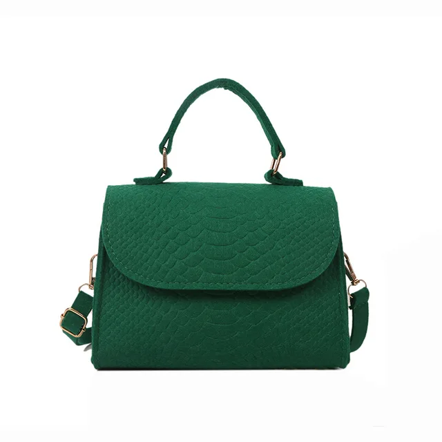 Luxusní retro kabelka přes rameno - Zelená