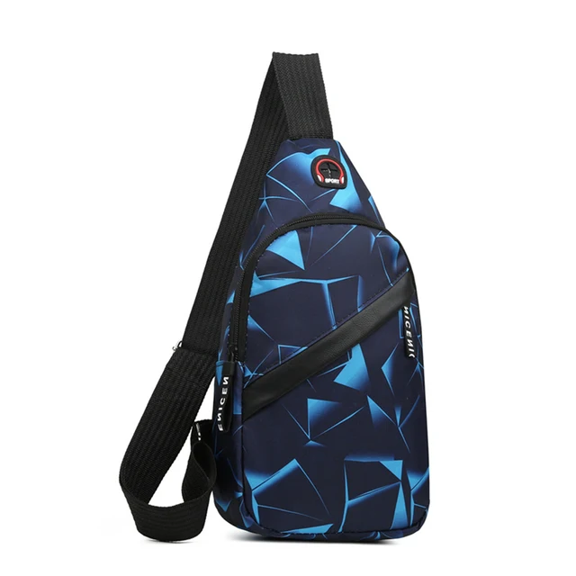 Pánská sportovní taška přes rameno - modrý