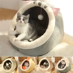 Pohodlný kočičí pelíšek