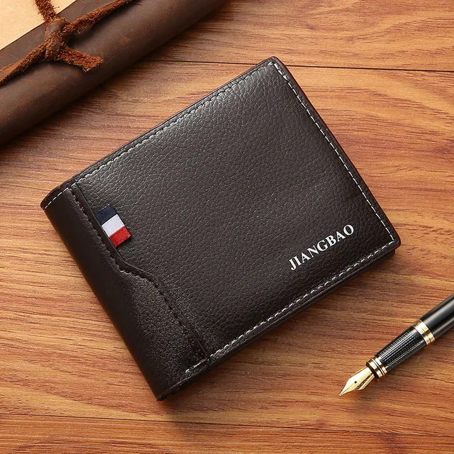 Luxusní pánská peněženka z umělé kůže - káva