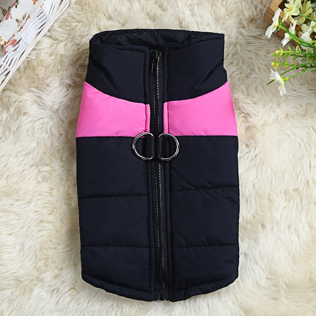 Voděodolná zimní bunda pro psy - růžový, XL