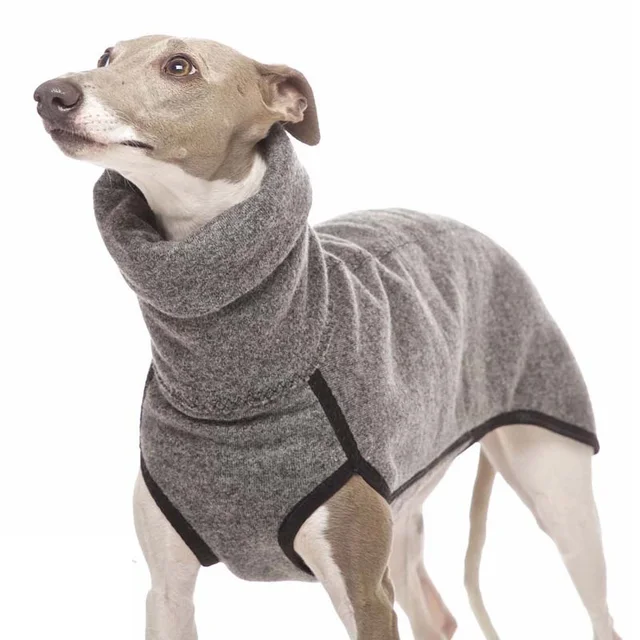 Zimní svetr pro velké psy - ŠEDÁ, XL