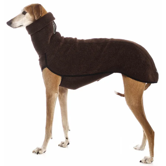 Zimní svetr pro velké psy - hnědý, 4XL