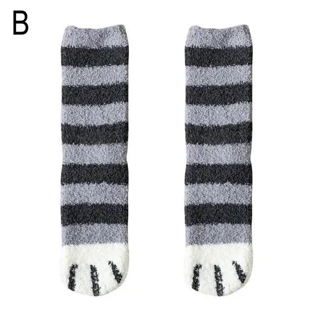 Teplé ponožky | kočičí ponožky, 1 pár - B
